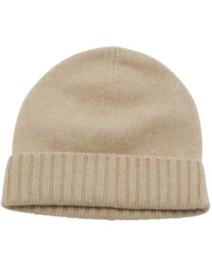 Kujten Ribbed Wool Beanie - Natural