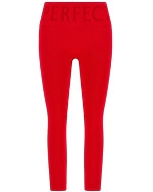 Perfect Moment High-Waist Leggings - Red