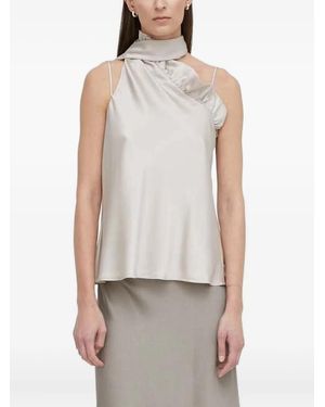 Bruuns Bazaar Blusa Asimmetrica - Bianco