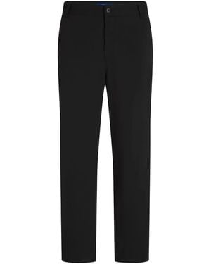KARL LAGERFELD Straight-Leg Trousers With Minimalist Design - Black