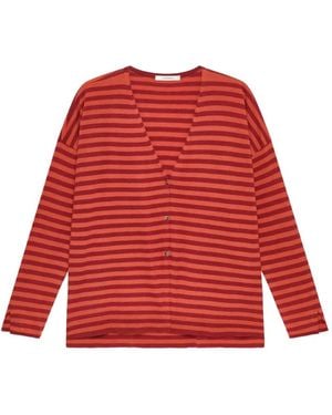 Maliparmi Striped Cardigan - Red
