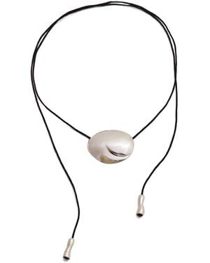 Louis Abel Sterling Silver Pendant Necklace - White