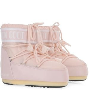 Moon Boot Icon Low Nylon Boots - Pink