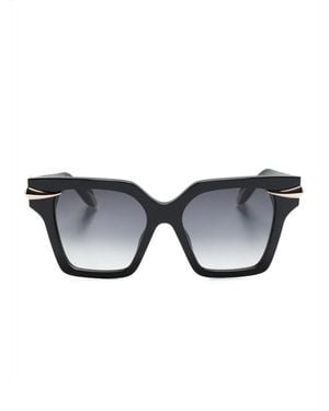Roberto Cavalli Square-Frame Gradient-Lenses Sunglasses - Black