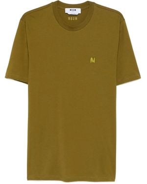 MSGM ロゴ Tシャツ - グリーン