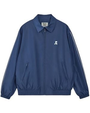 Rest&Recreation Collar-Detail Zip-Up Track Jacket - Blue