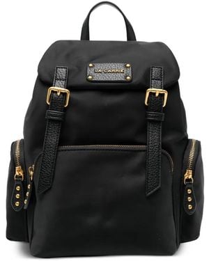 La Carrie Buckle Backpack - Black