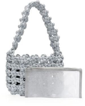 Kara Reflective Knot Armpit Bag - Metallic