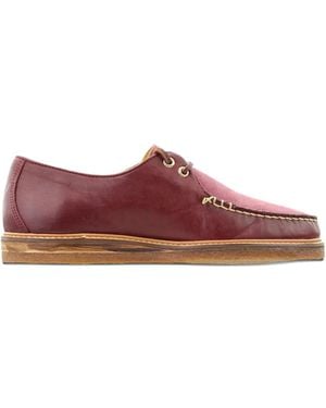 Sperry Top-Sider Captains Derby Shoes - Red