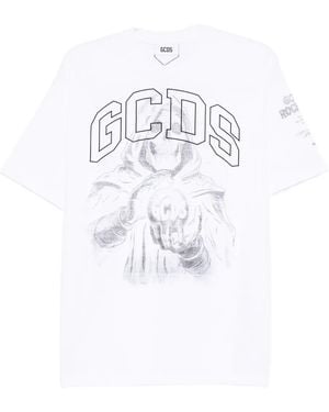 Gcds Logo-Print T-Shirt - White