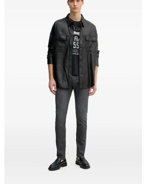 Emporio Armani Logo-Patch Jeans - Black