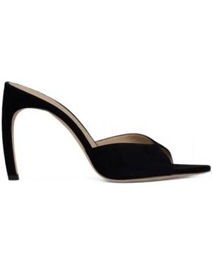 Victoria Beckham Harlow Open-Toe Mules - Black