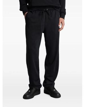 Nike Logo-Embroidered Drawstring Track Pants - Black