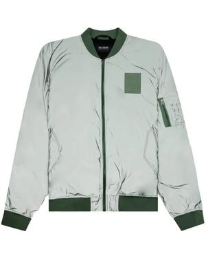 Raf Simons Bomberjacke mit Logo-Patch - Grün