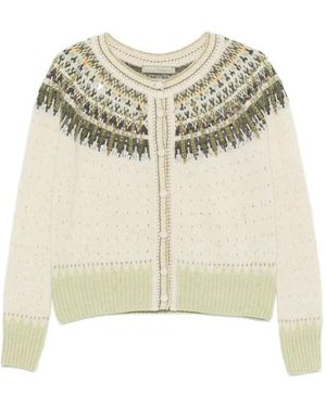 Ermanno Scervino Cárdigan Con Lentejuelas - Blanco