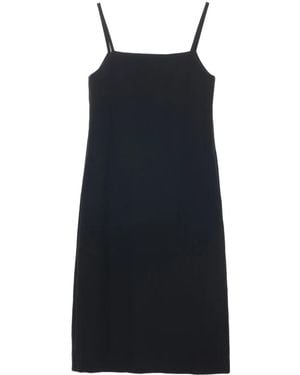 Studio Nicholson Midikleid Mit Spaghettiträgern - Schwarz