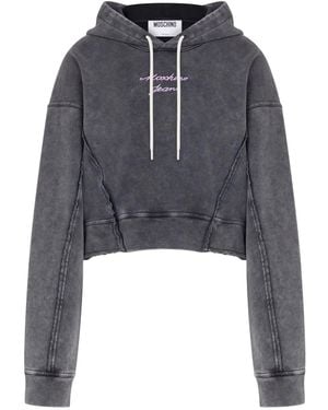 Moschino Hooded Jumper - Black