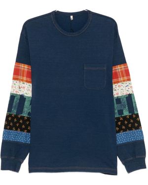 KHOKI Camiseta Con Diseño Patchwork - Azul