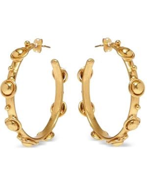 Sylvia Toledano Créoles À Détail À Perles - Métallisé