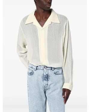 Séfr Textured Long-Sleeved Shirt - White