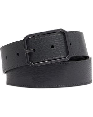 Lancel Leather Buckle Belt - Black