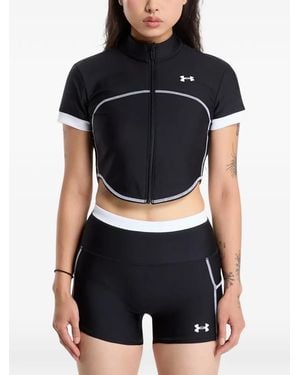 Under Armour Heatgear Cropped T-Shirt - Black