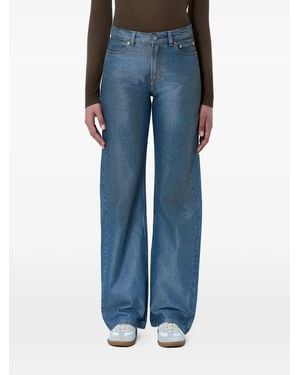 Our Legacy Wide-Leg Five-Pocket Jeans - Blue