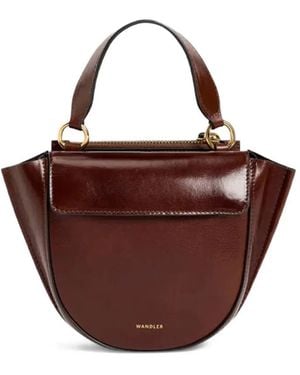 Wandler Hortensia Top Handle Satchel - Brown