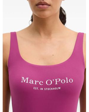 Marc O' Polo Bañador Con Logo Estampado - Morado