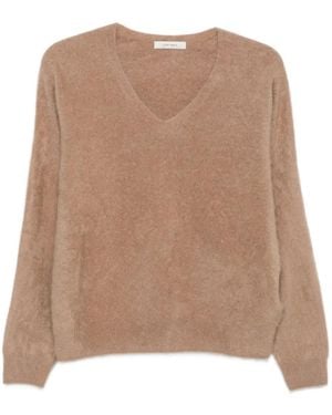 IVORY PARIS Pull Dolly À Col V - Natural