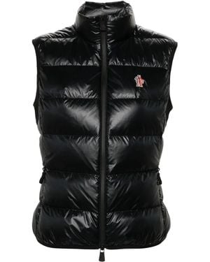 Moncler ロゴパッチ ベスト - ブラック