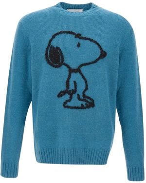 Iceberg Pullover mit Snoopy-Stickerei - Blau