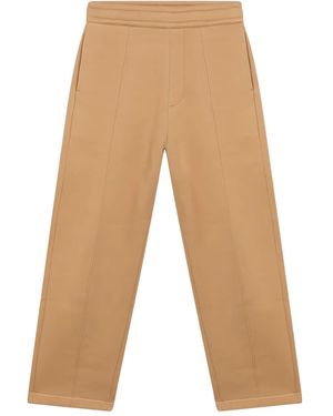 Ami Paris Raised-Seam Track Pants - Natural