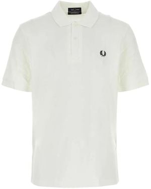 Fred Perry Piqué Polo Shirt - White