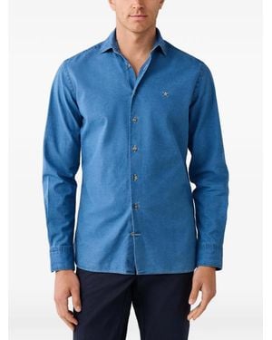 Hackett Camicia Sartoriale Con Logo - Blu
