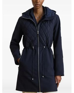 Ralph Lauren Abrigo Con Cordones Y Panel Acolchado - Azul