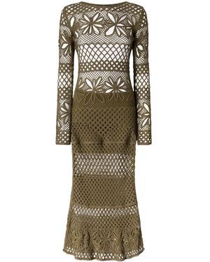 Pinko Tricot Maxi Dress - Green