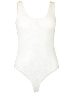 Toccin Lila Lace Bodysuit - White