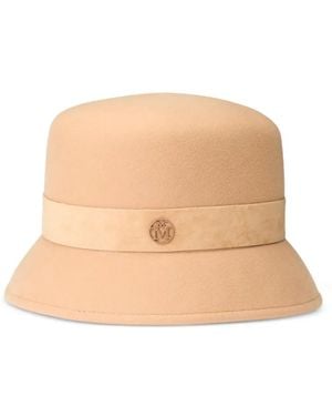 Maison Michel Chapeau Mini New Kendall En Feutre De Laine - Neutre
