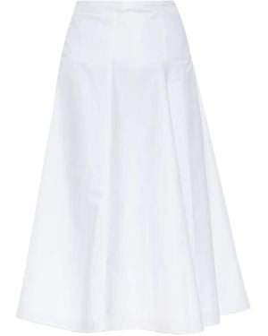 Jacquemus Panelled Flared Midi Skirt - White