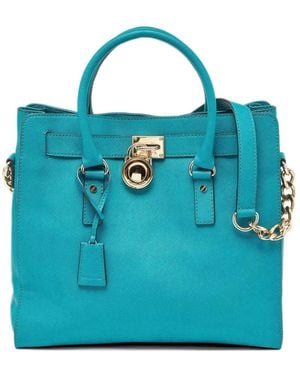 Michael Kors Borsa Tote Hamilton - Blu