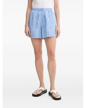 Samsøe & Samsøe Maren String Shorts mit Nadelstreifen - Blau