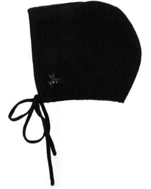 Simone Rocha Crystal-Embellished Hat - Black