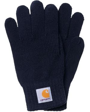 Carhartt Guanti Con Applicazione Logo - Blu