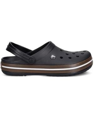 Crocs™ Crocband Perforated Logo-Patch Mules - White