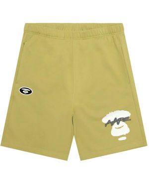 Aape By A Bathing Ape Short À Imprimé Graphique - Jaune