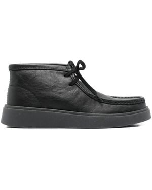 Clarks Leather Lace-Up Boots - Black