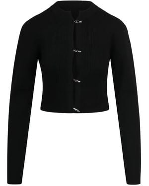 Yuzefi Maglione A Coste - Nero