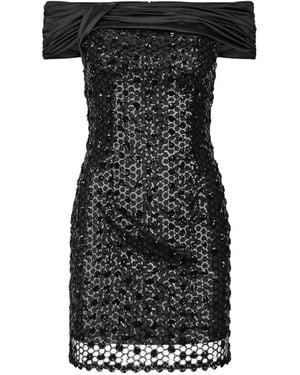 ROTATE BIRGER CHRISTENSEN Sequin-Embellished Mini Dress - Black