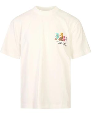 Barrow T-Shirt Mit Grafischem Print - Weiß